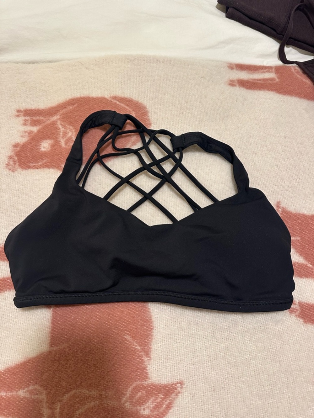 lululemon athletica Black Strappy Sports Bra